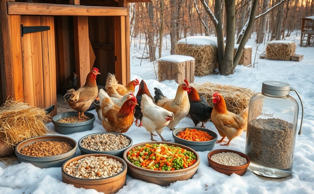 Winter chicken feeding essentials for health and warmth