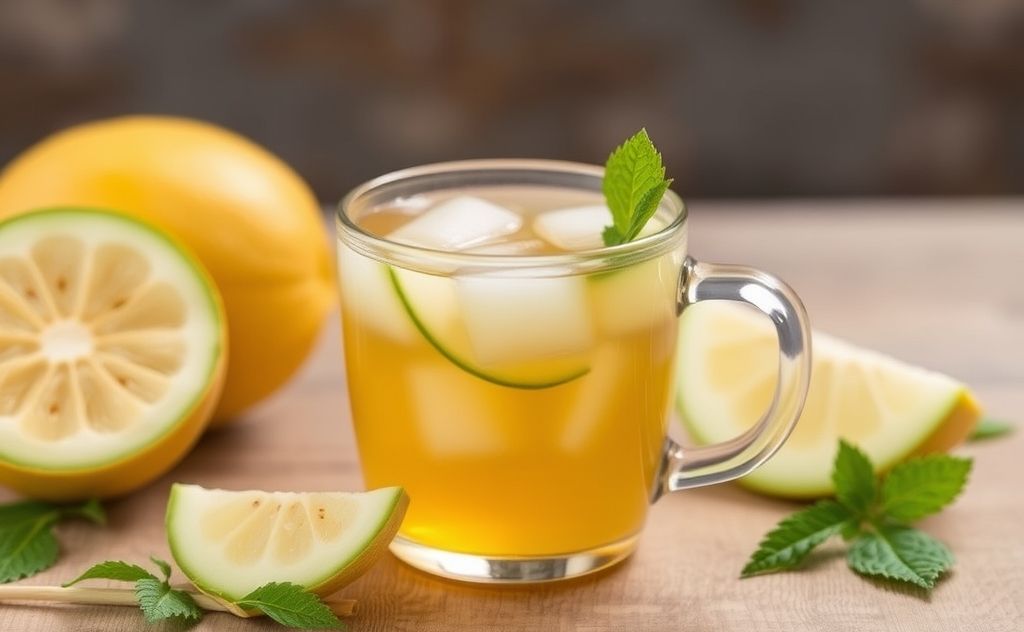 Wintermelon tea offers a refreshing, sweet flavor.