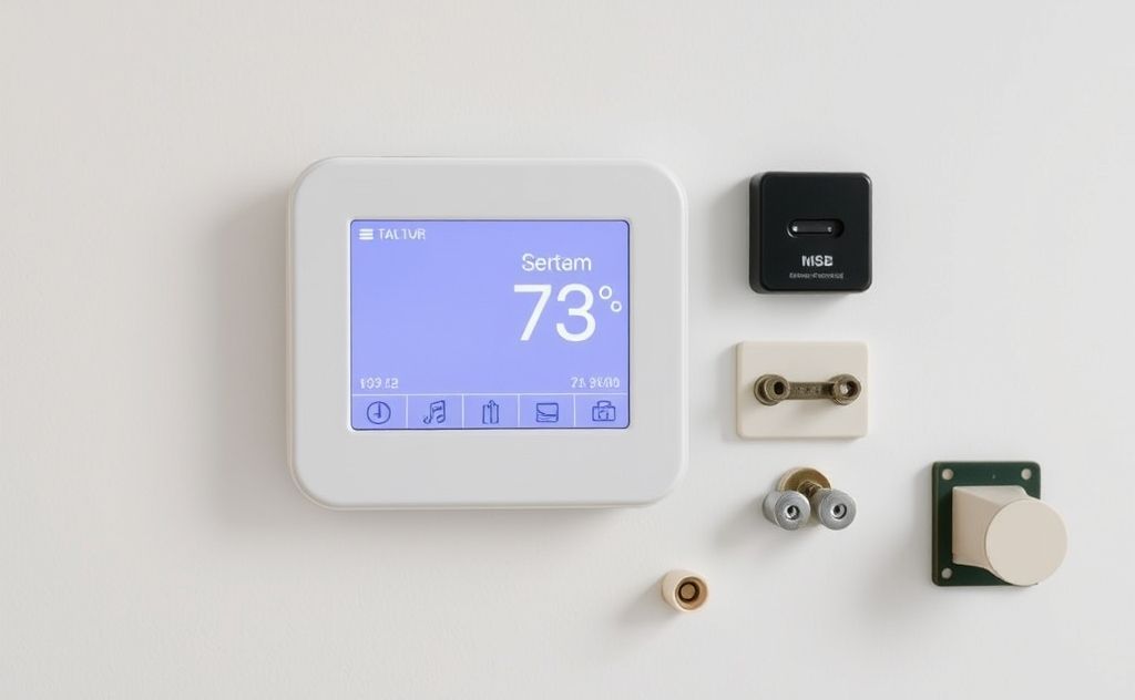 Wireless thermostat functions and components