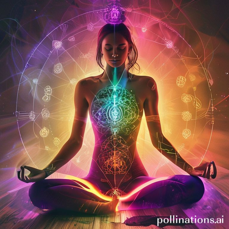 Yoga pose for balancing chakras