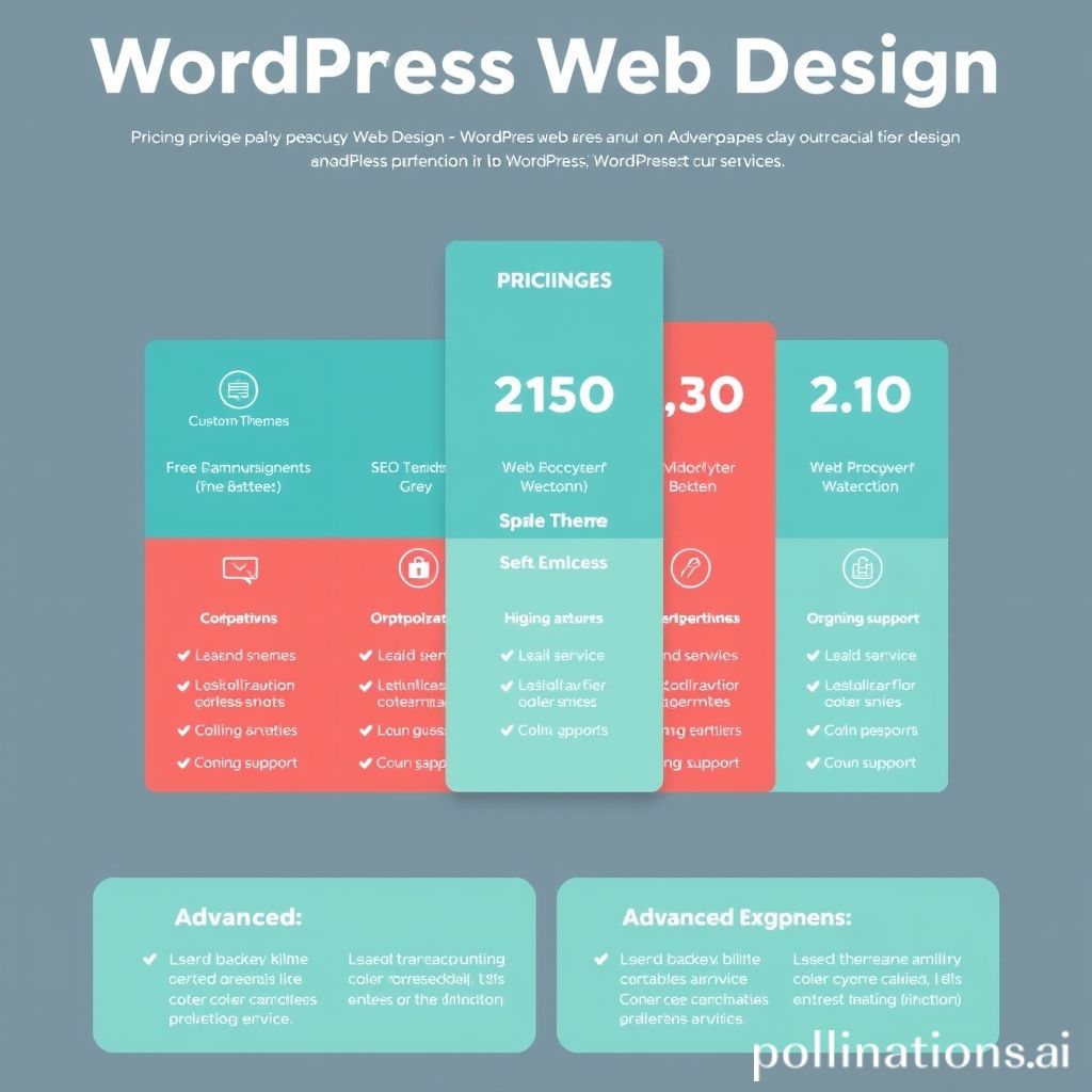 WordPress web design pricing