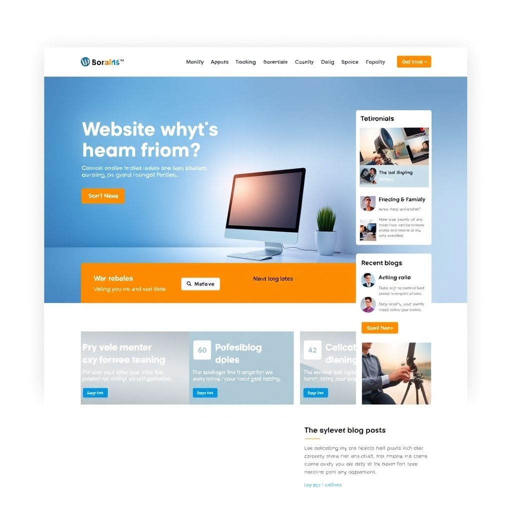 WordPress website creation