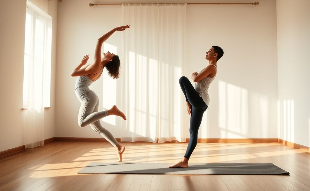 Yin yang harmony in yoga asanas practice