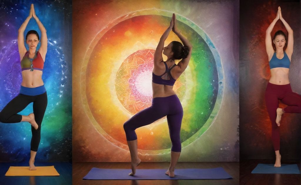 Yoga poses promoting chakra harmony and balance