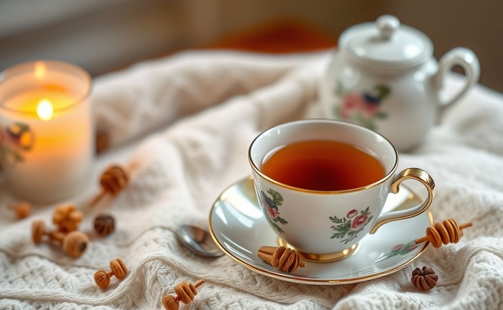 Yorkshire Tea in a cozy cup setting