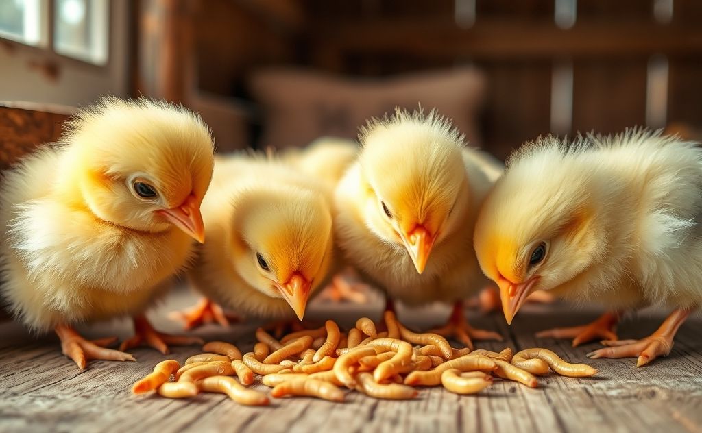 Young chicks can eat mealworms at 3 weeks old
