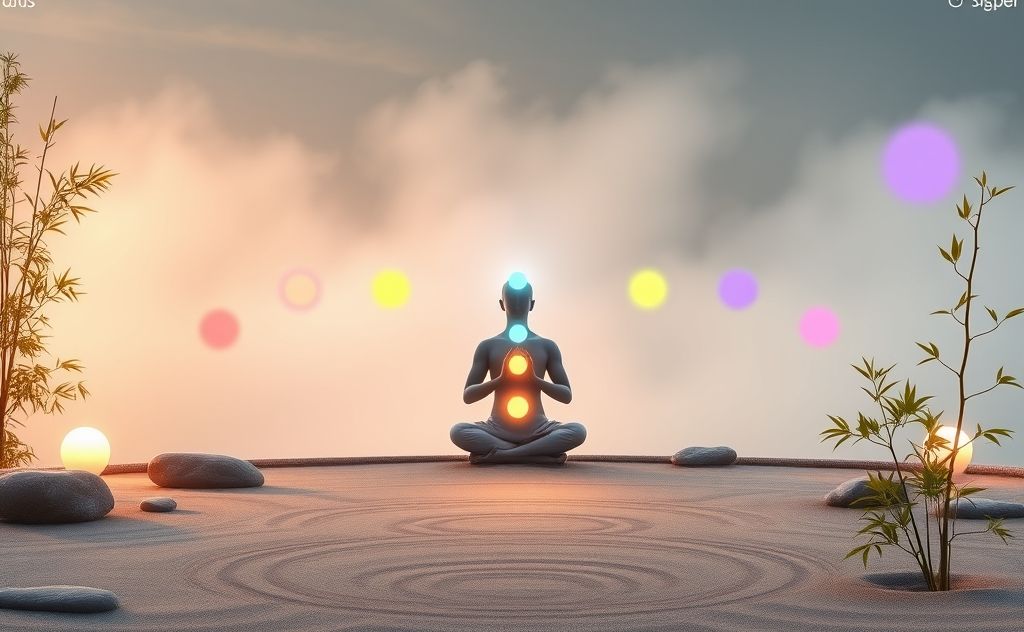Zen philosophy and chakras harmony balance