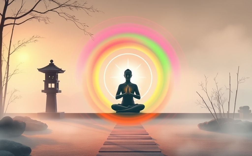 Zen philosophy harmonizes with chakra energy flow