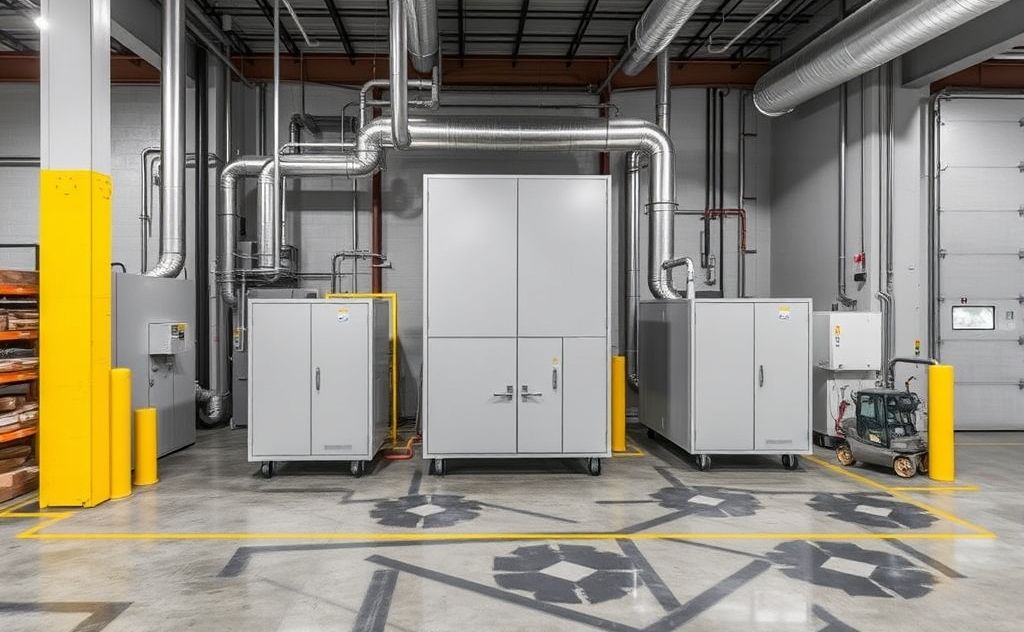 Zoned HVAC systems for warehouse temperature control