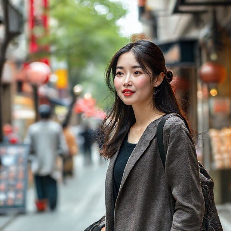 劉亦菲輕松逛街購物