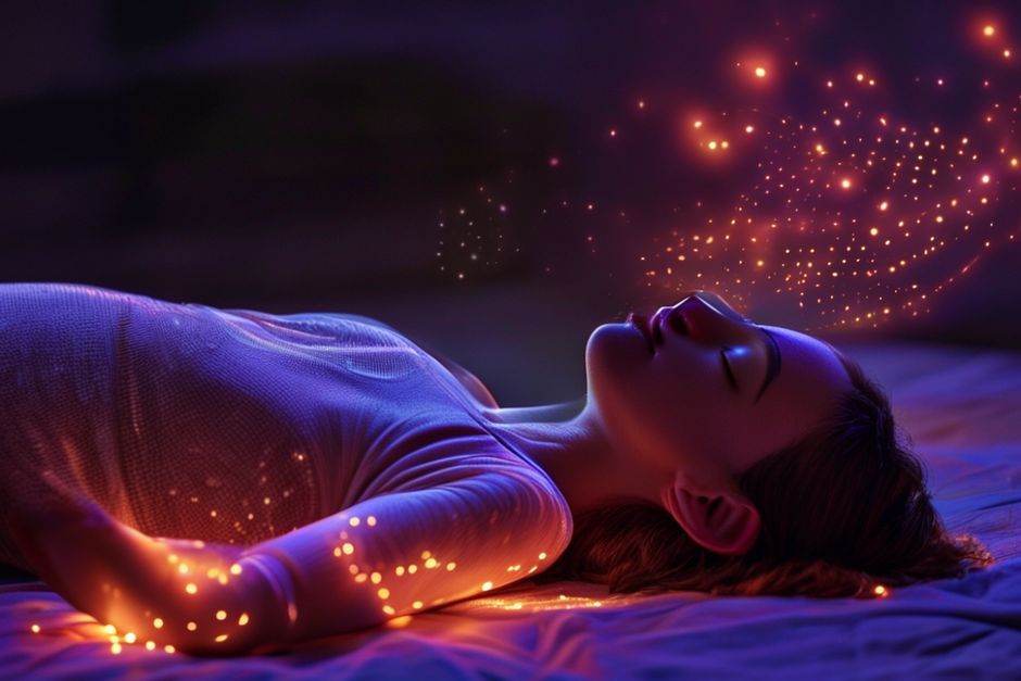 练习身体扫描冥想的人