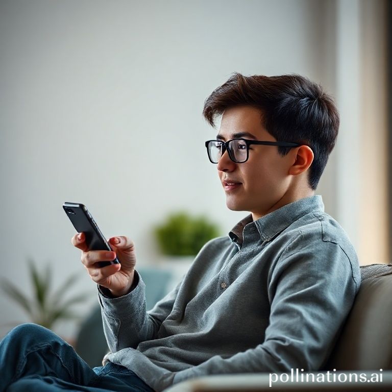 一位学生正在手机上观看免费网课