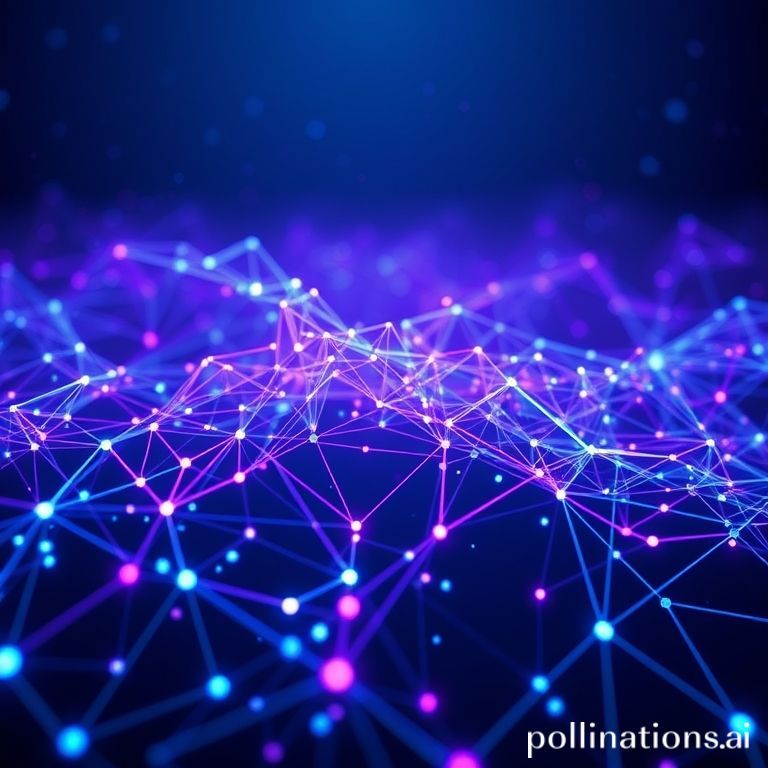 An abstract visualization of a vector database as a network of glowing nodes, representing code context.