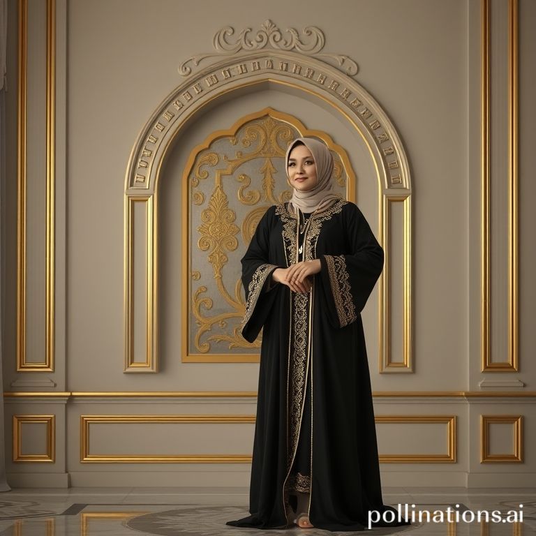 Abaya hitam elegan