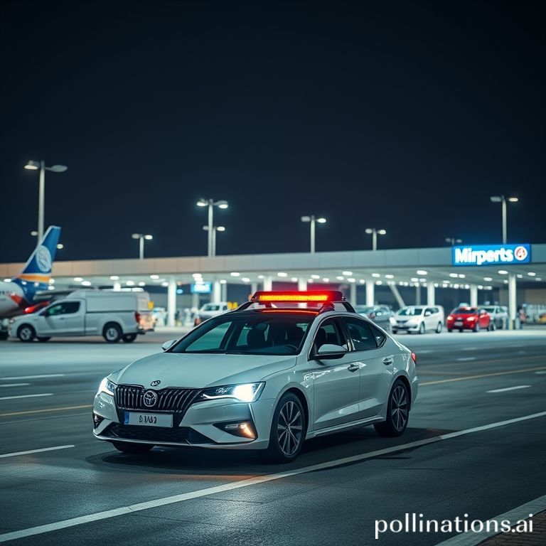 Mobil penjemputan bandara di terminal