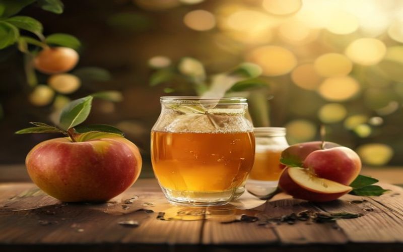 apple cider vinegar morning benefits illustration