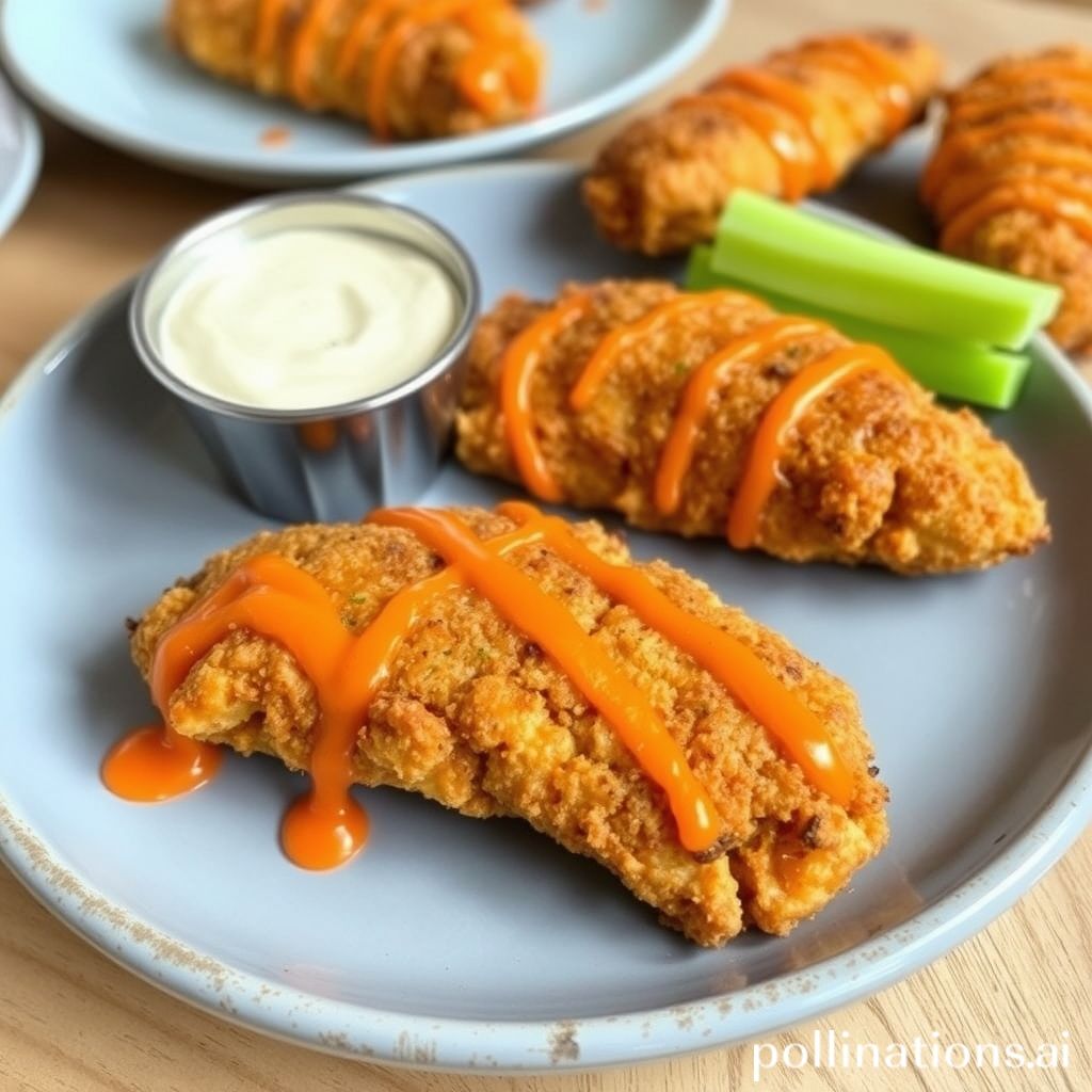 Irresistibly crispy baked buffalo chicken tenders