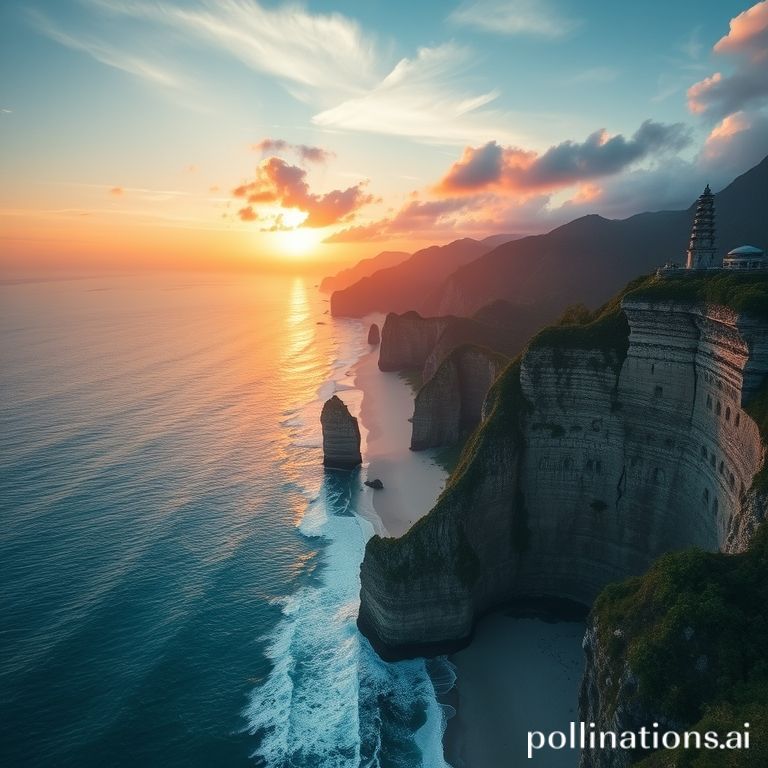 Bali pantai tebing sunrise