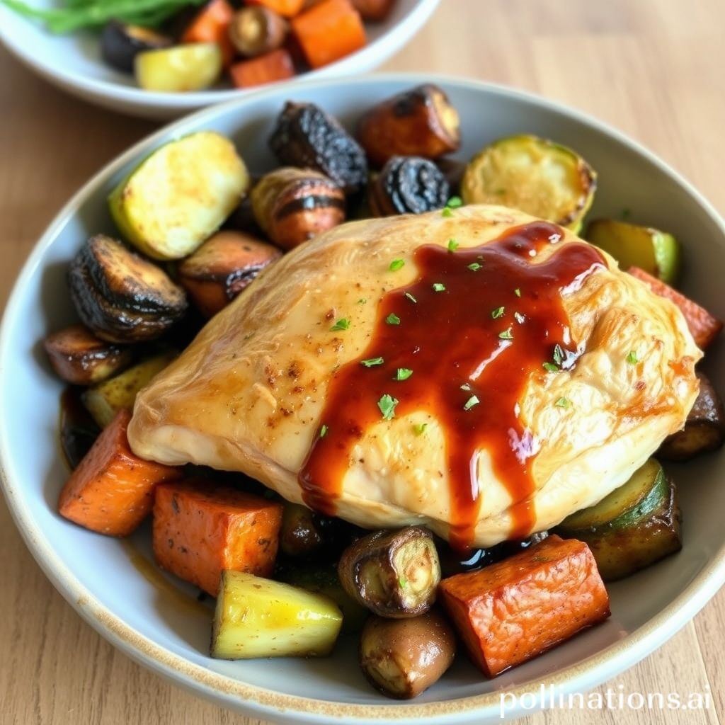 Balsamic Glazed Chicken with Roasted Vegetables