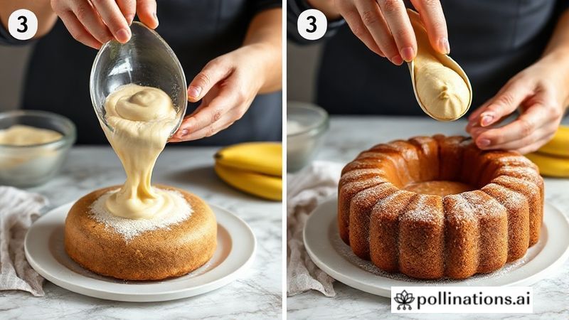 Banana Cake Preparation Steps