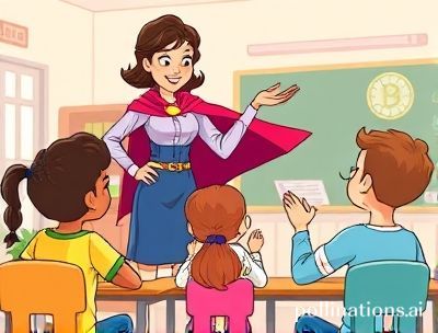 《我的老师是超人》绘本封面