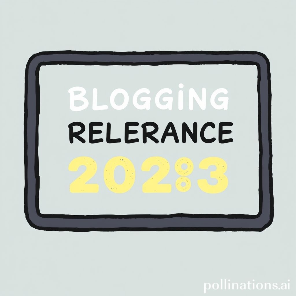 Blogging in 2023