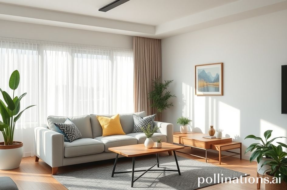 Ruang tamu Bandung bersih setelah cuci sofa