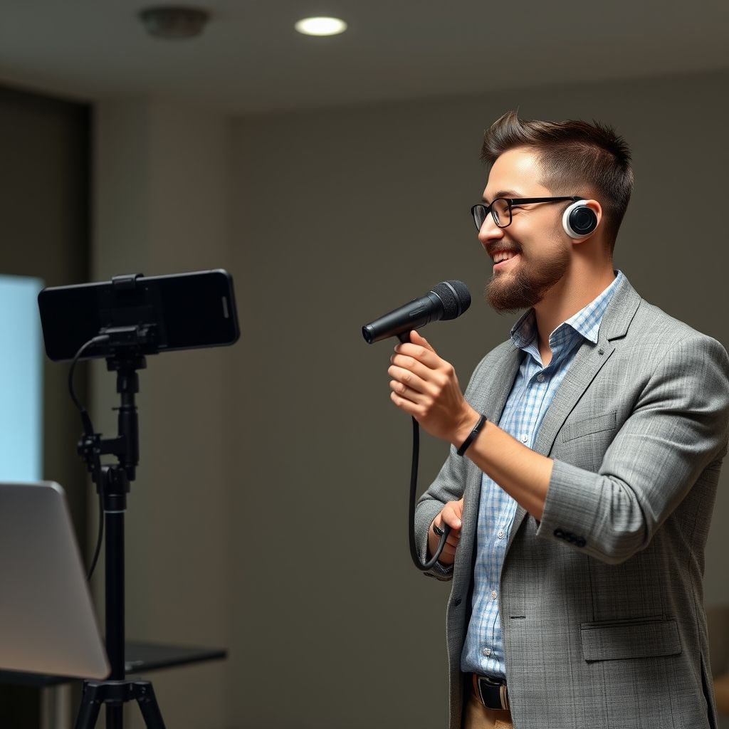 Professional comparing Amazon Polly and VocalClone AI