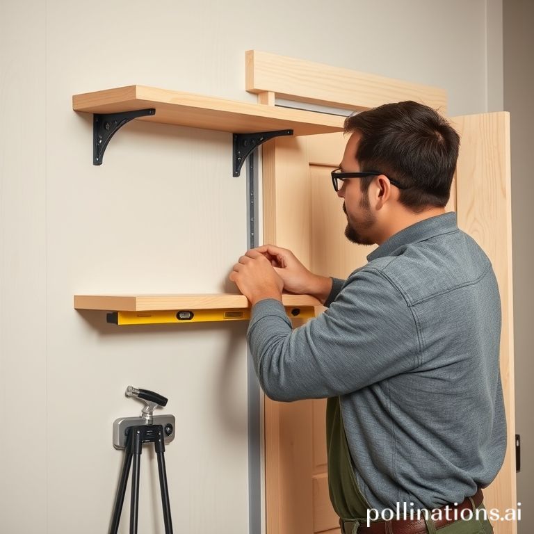 Instalasi ringan rak dan pintu