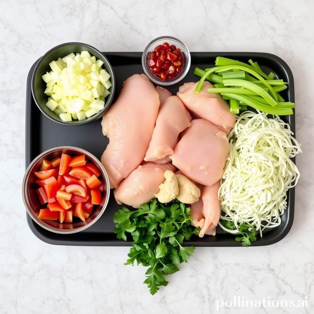 Ingredients for Chicken Fajitas