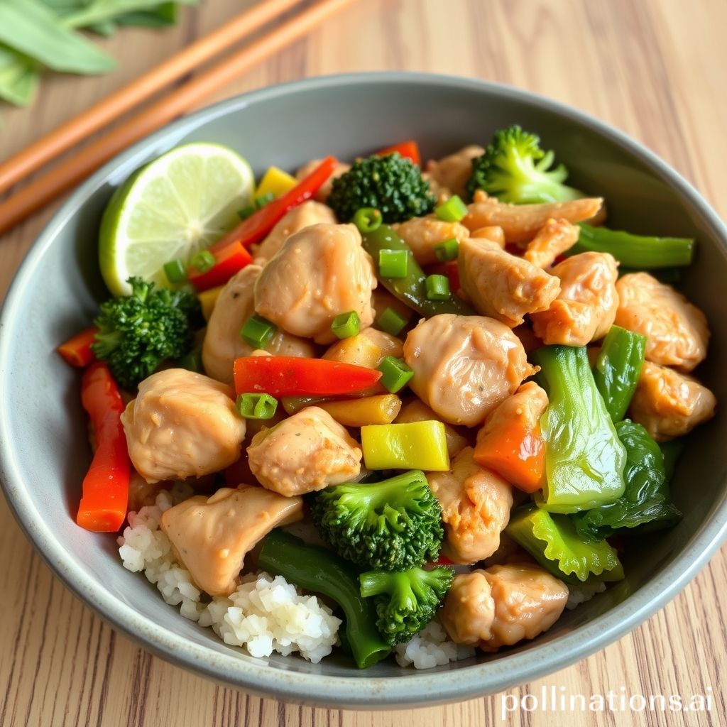 Sizzling chicken and vegetable stir-fry