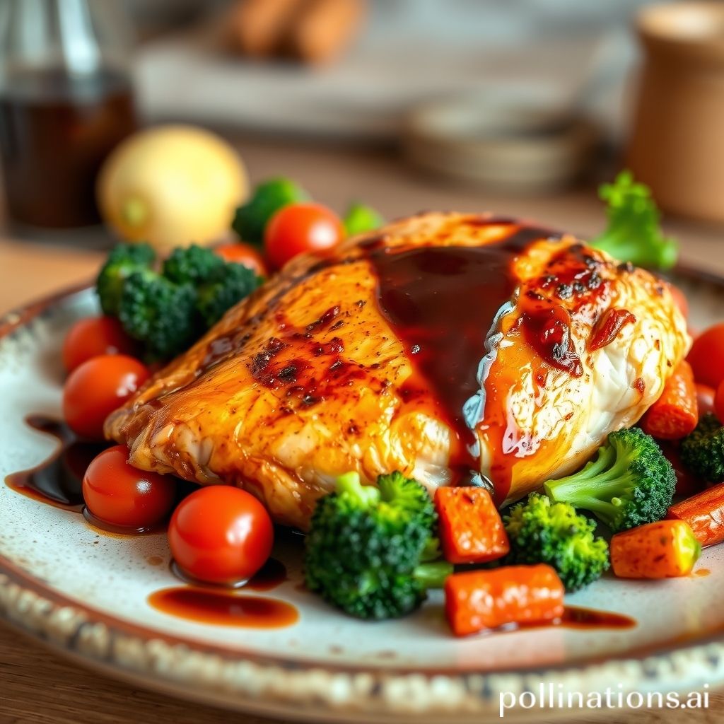 Balsamic Glazed Chicken with Roasted Vegetables