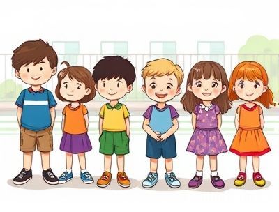 《学排队，讲规则》绘本封面