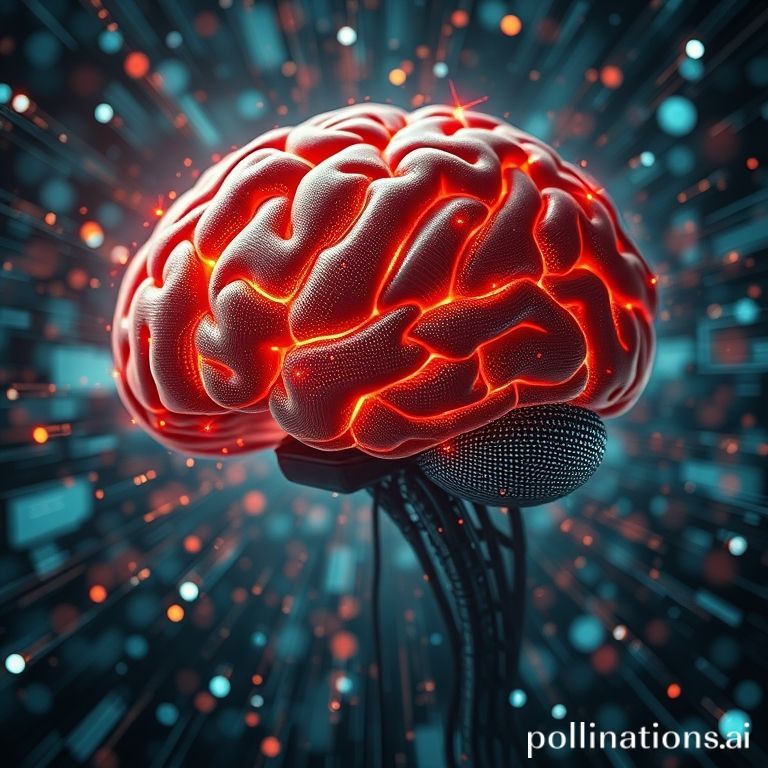 An AI processing unstructured data and organizing it into a structured knowledge base, representing the future of tech discovery.