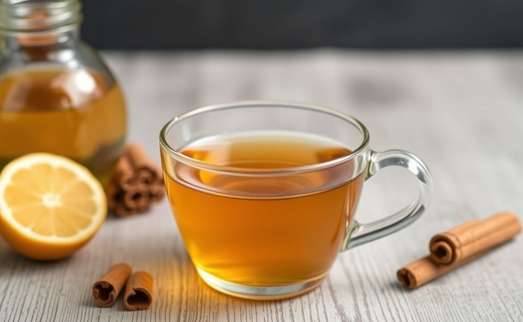 Cinnamon tea preparation for labor induction
