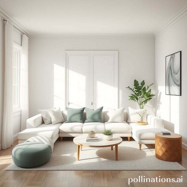 Sofa bersih dan segar