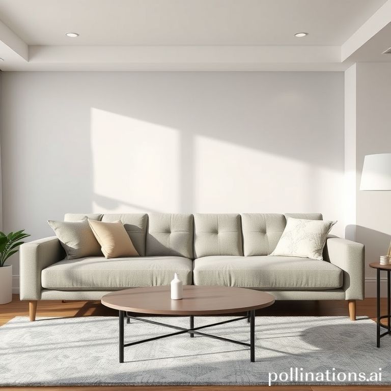 Sofa bersih setelah dibersihkan