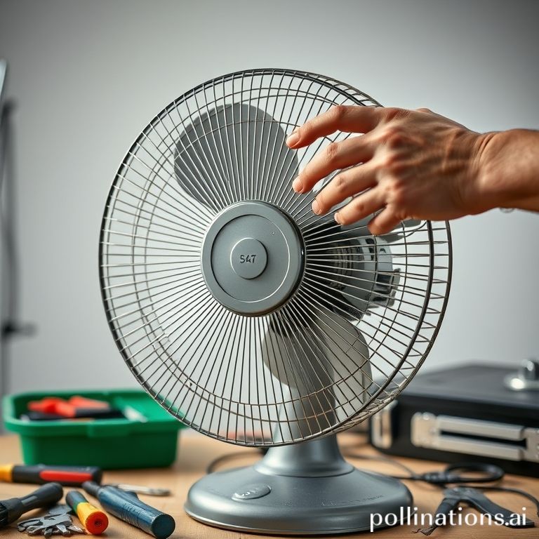 Service kipas meja macet