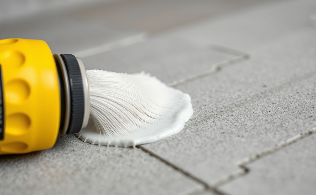 A close-up of a durable repair compound being applied to a surface.