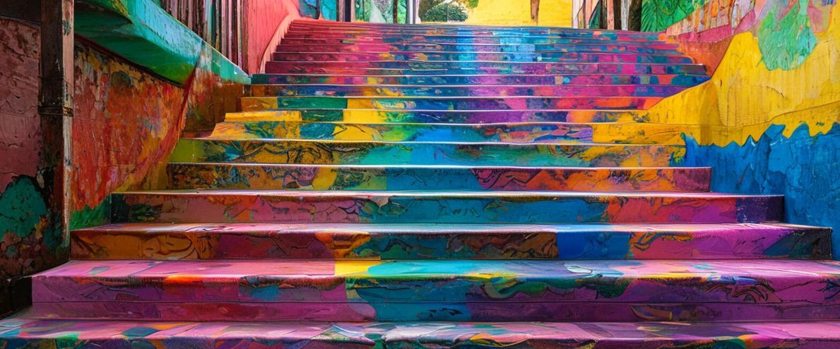 Escadão Colorido