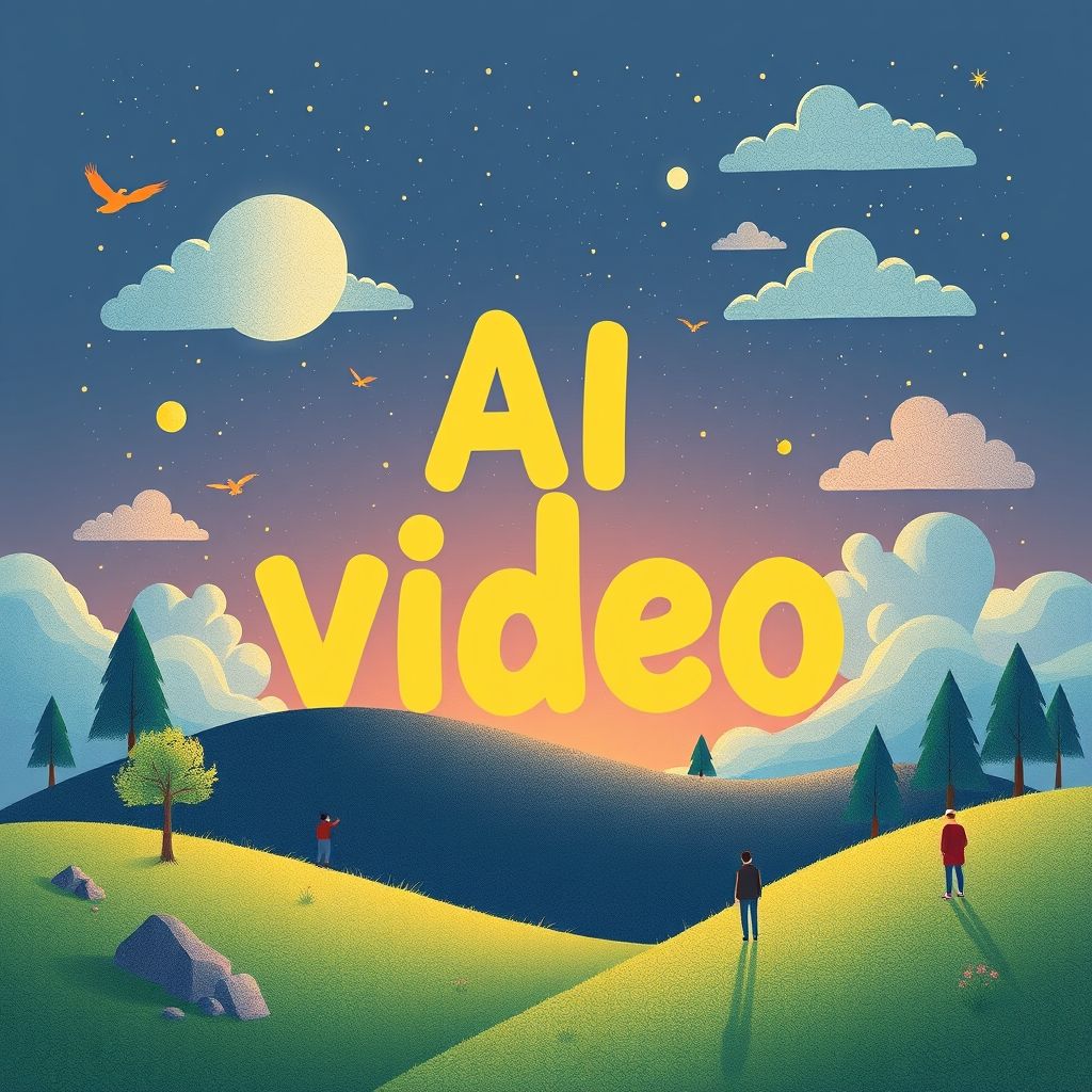 Illustration about ai text to video dreamscape