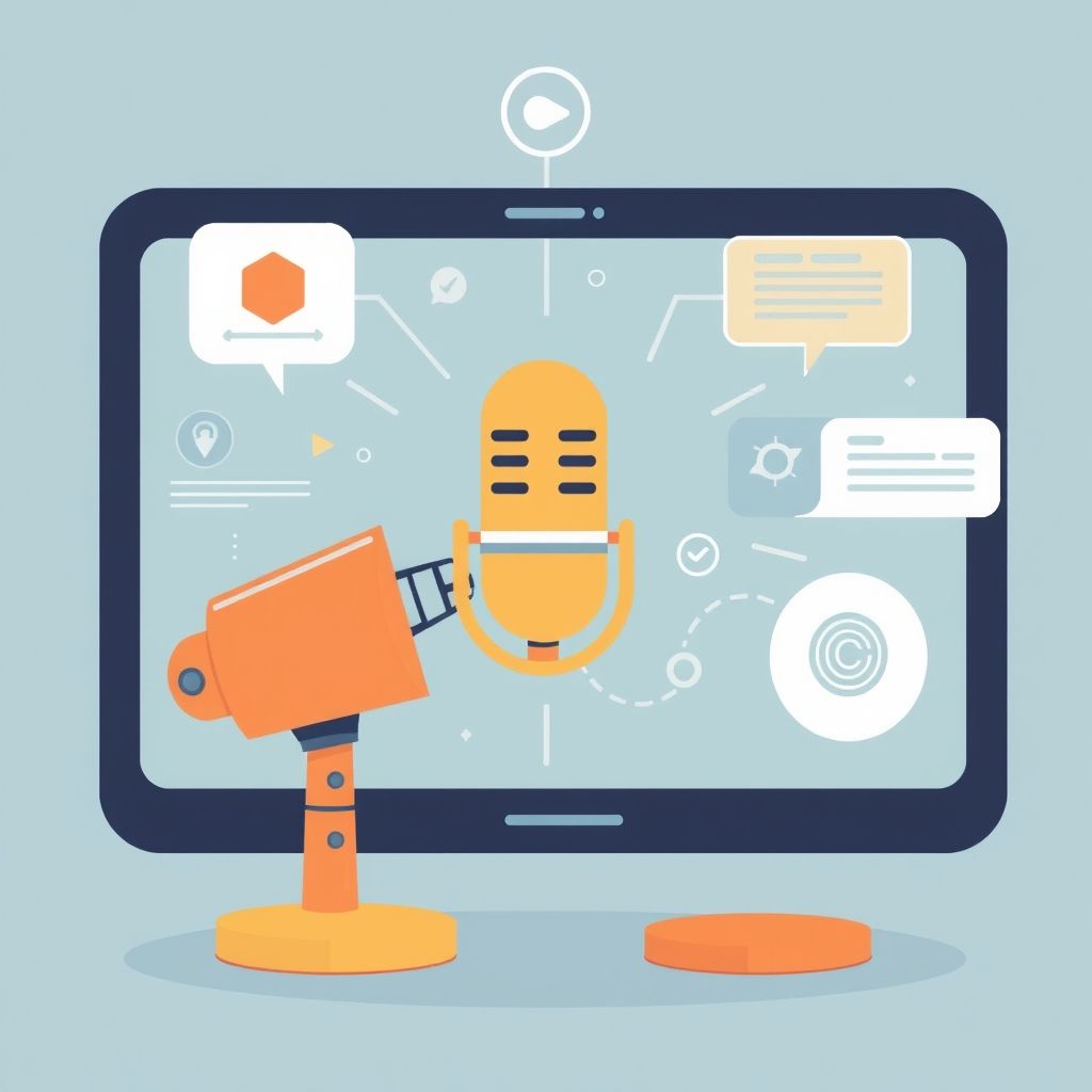 Illustration about AI voice API for platforms
