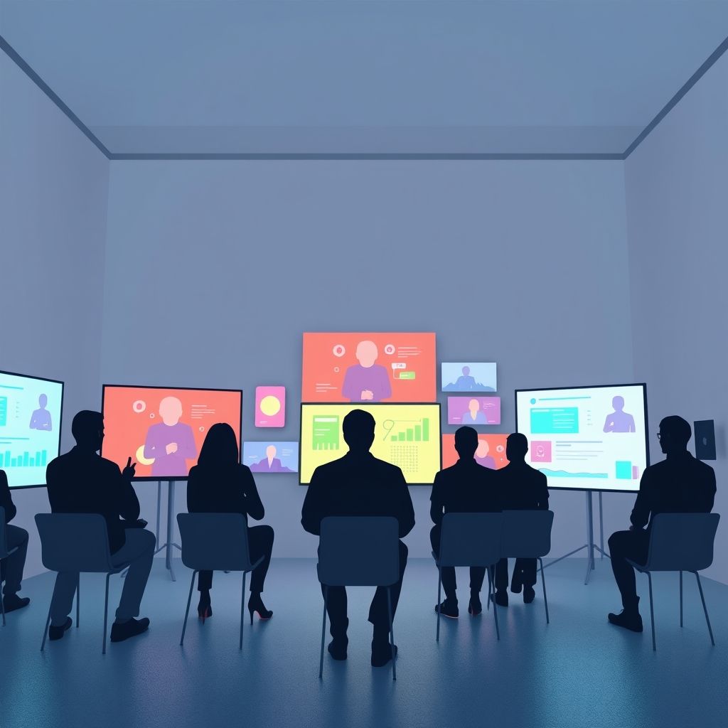 Illustration about Are faceless videos effective for audience engagement