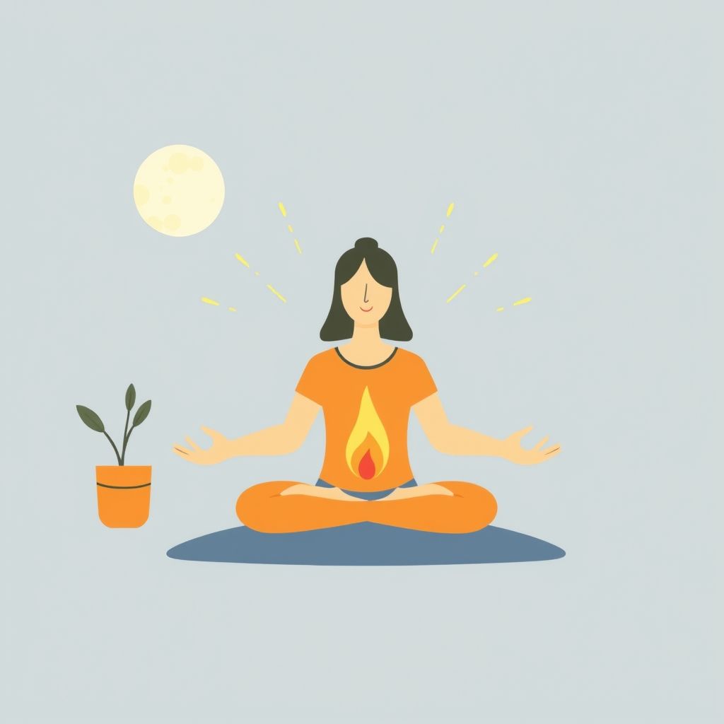Illustration about text-based meditation videos
