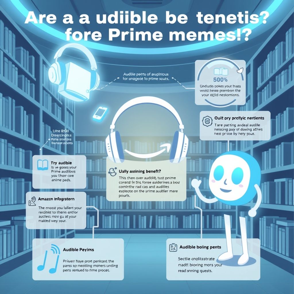 Illustration about are there any audible benefits for prime members