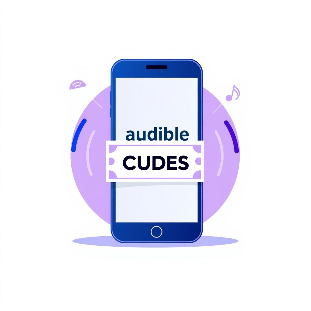 Illustration about audible coupon codes for new members