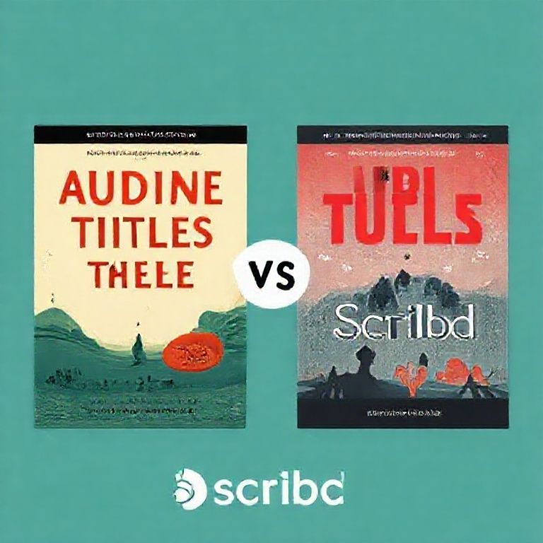 Illustration about audible exclusive titles vs scribd