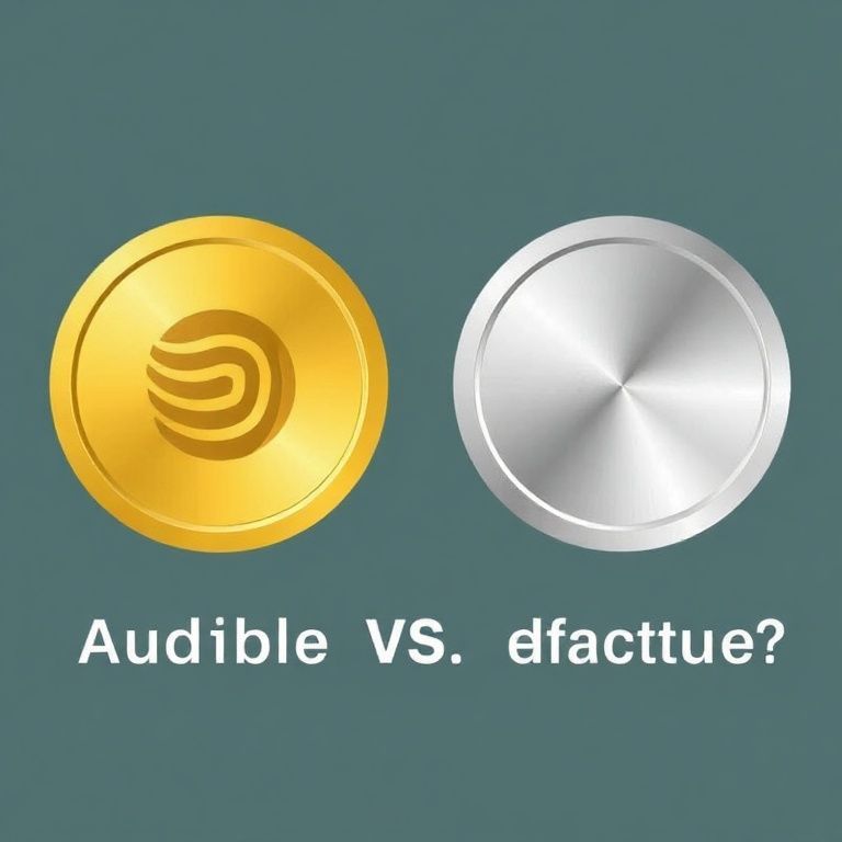 Illustration about audible gold vs platinum plan which is more cost effective