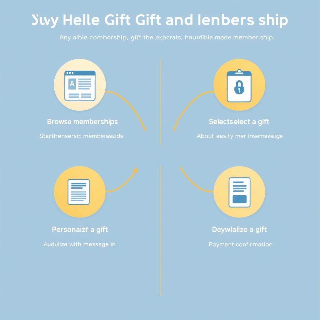 Illustration about audible membership gifting process step by step