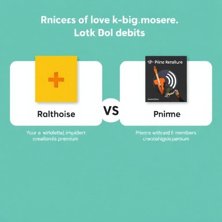 Illustration about audible plus vs premium plus for prime members which is cheaper